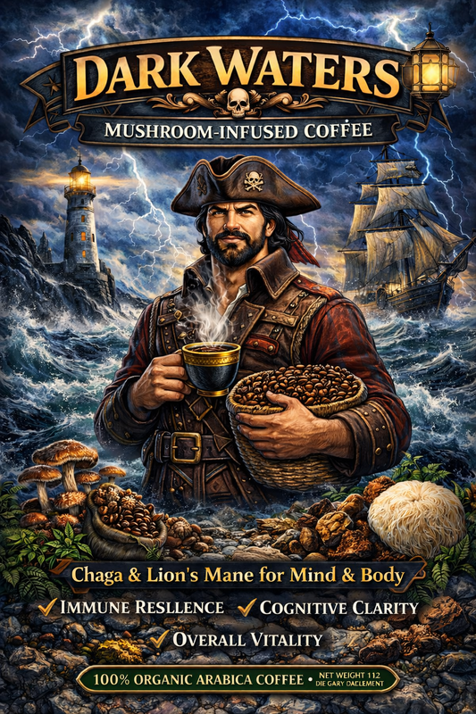 DARK WATERS - Mushroom Infused Coffee -