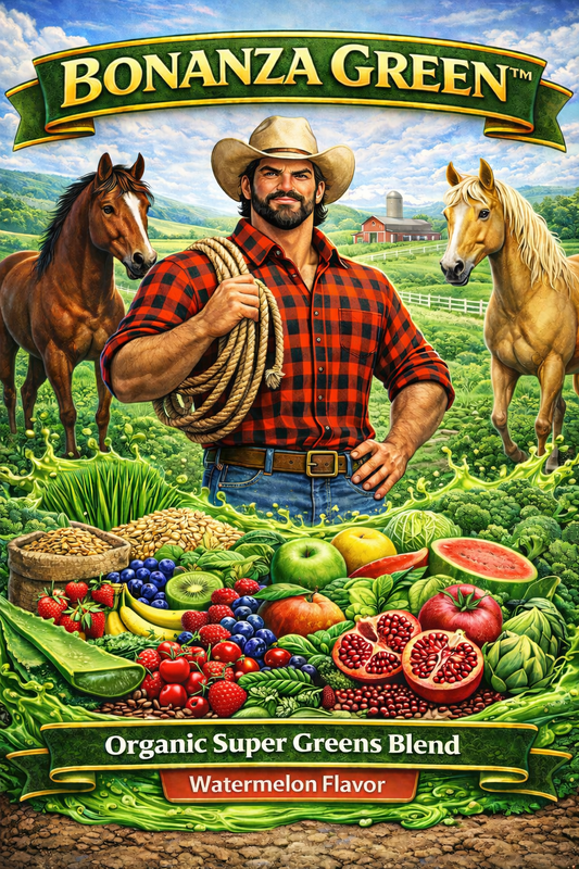 BONANZA GREEN - Organic Super Greens Blend - Watermelon Flavour