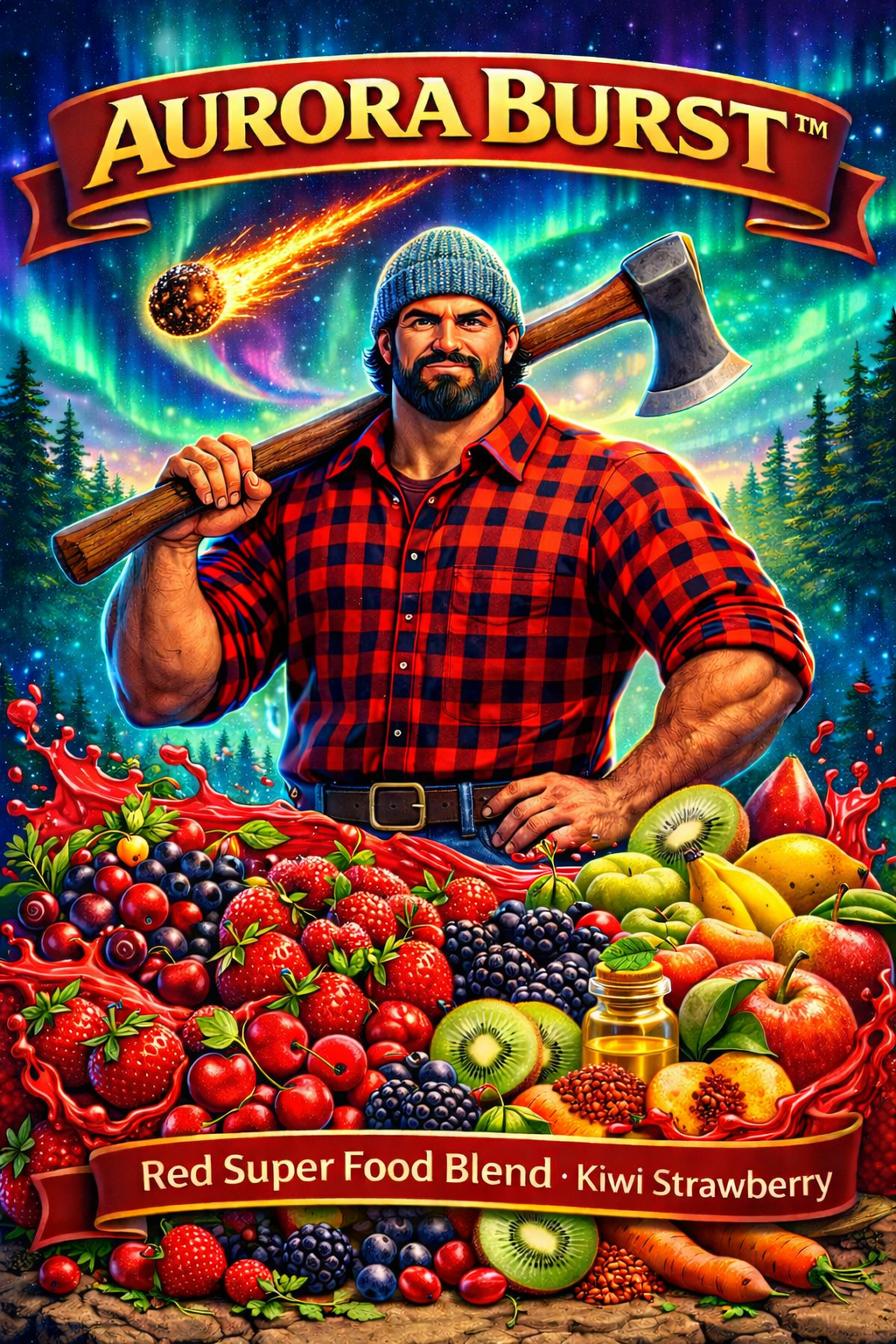 AURORA BURST - Red Superfood - Kiwi Strawberry