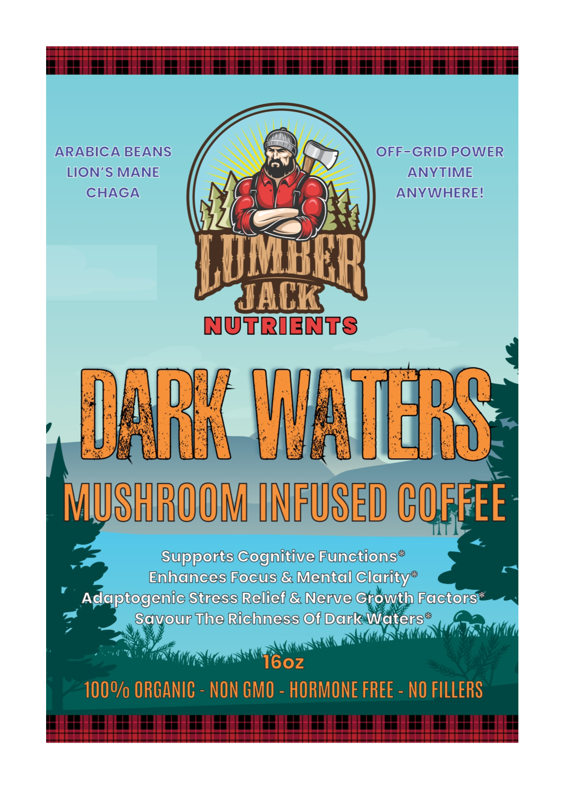 DARK WATERS - Mushroom Infused Coffee -